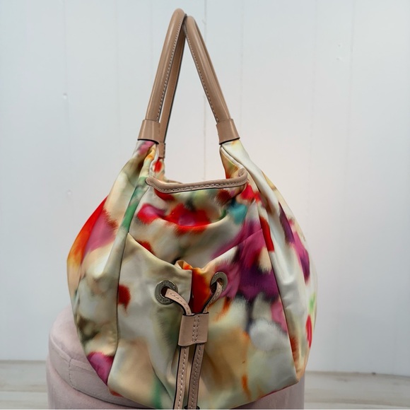 Kate Spade Veranda Place Stevie Multicolor Nylon Floral Shoulder Bag Waterproof - Picture 4 of 9